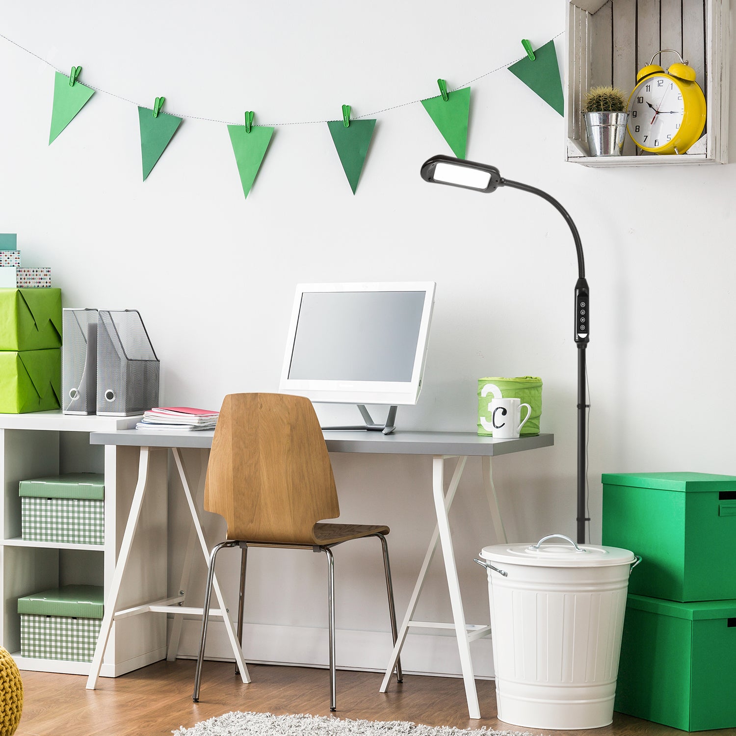 Brightech Litespan 2 in 1 LED Floor and Desk Lamp with Reading Light (Open Box) - VMInnovations
