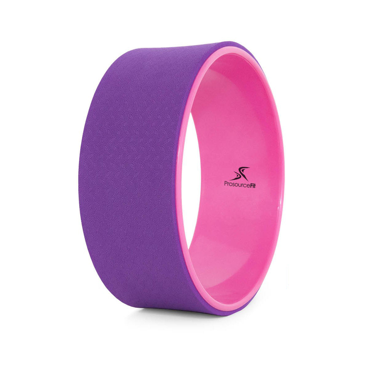 Prosource Fit 12 Inch Yoga Wheel Prop Fitness Equipment, Purple/Pink (Open Box) - VMInnovations
