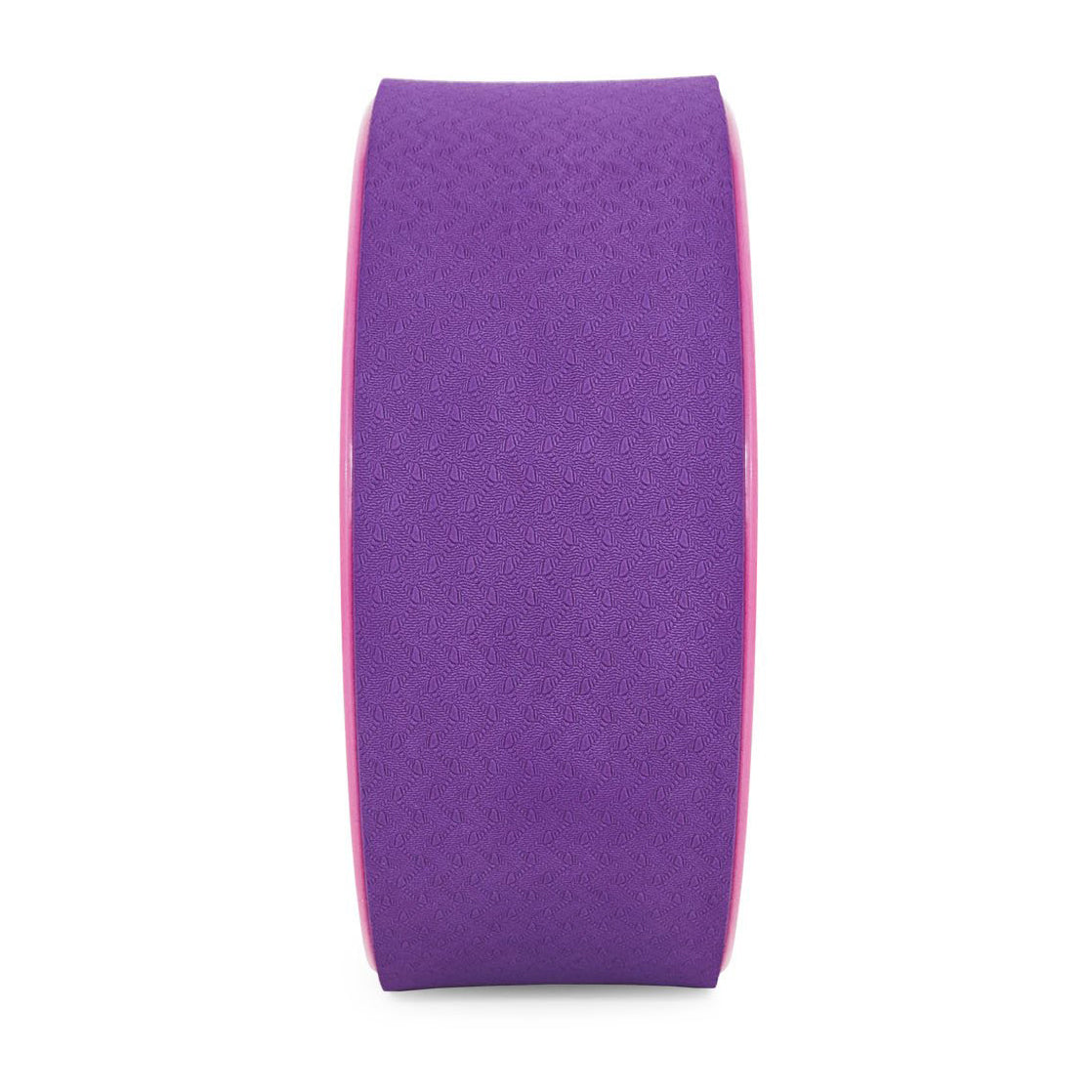 Prosource Fit 12 Inch Yoga Wheel Prop Fitness Equipment, Purple/Pink (Open Box) - VMInnovations
