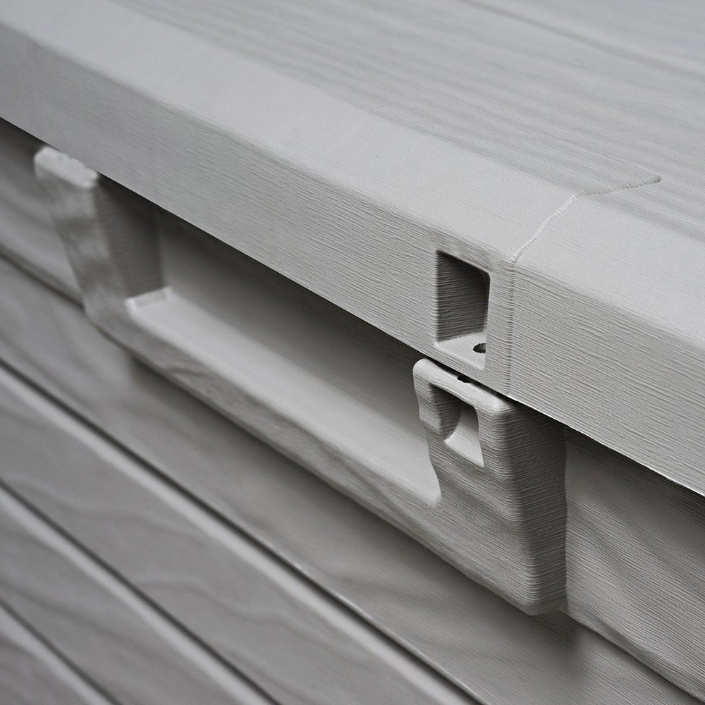 Toomax Florida Deck Storage Box Bench for Furniture, 145 Gallon (Grey)(Open Box)