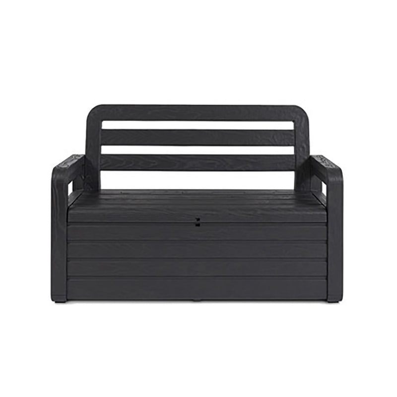 Toomax Foreverspring Furniture Storage Box Chest Bench, Anthracite (Open Box)