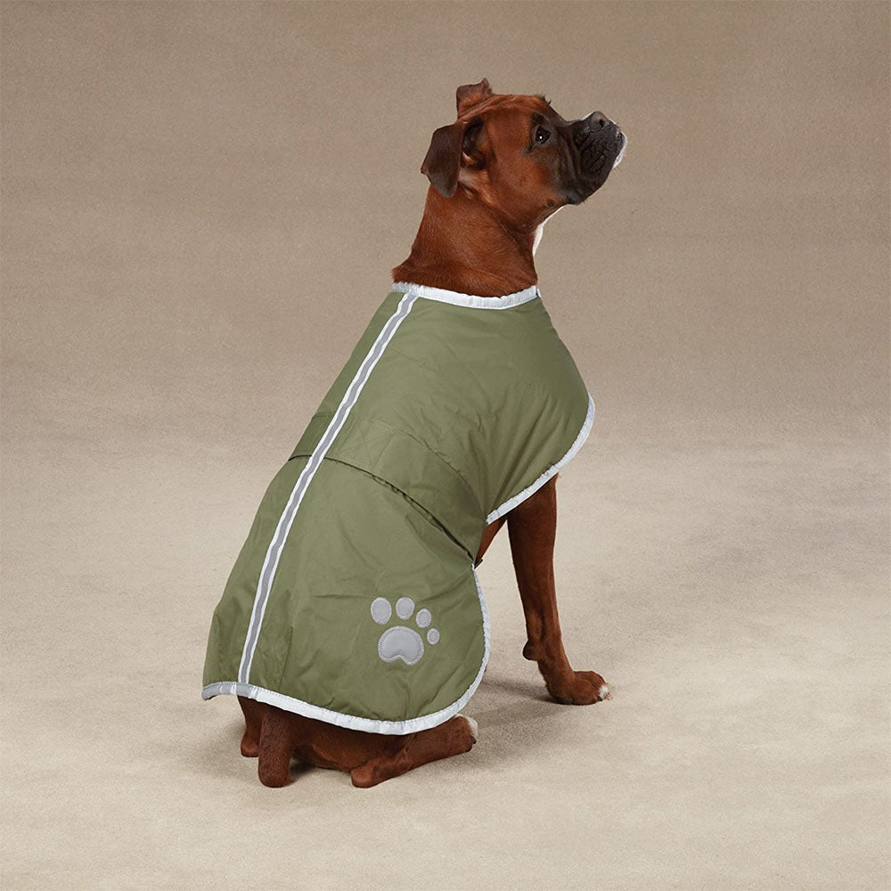 Zack & Zoey XXL Reversible Nor'Easter Dog Coat Blanket Cover, Chive (Used)