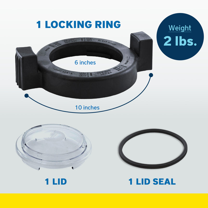 Zodiac Locking Ring Lid Seal Replacement for Select Zodiac Jandy Pool & Spa Pump
