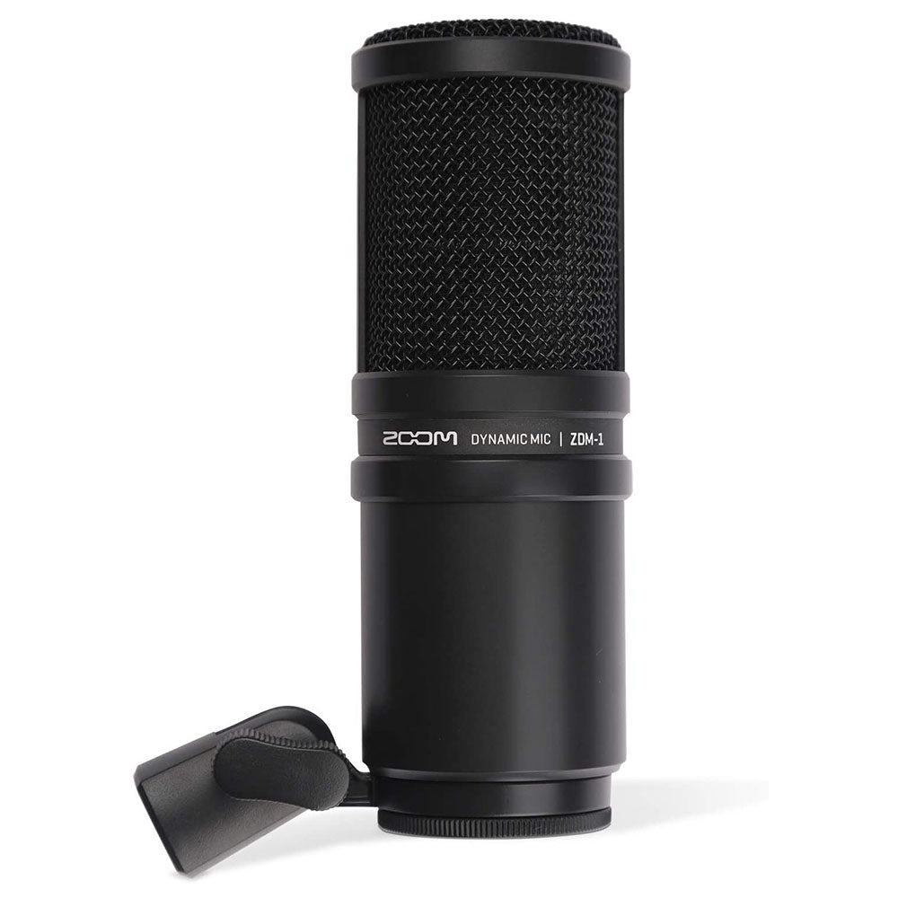 Zoom Dynamic Microphone Digital Audio Recorder with Pyle Spring Arm Floor Stand