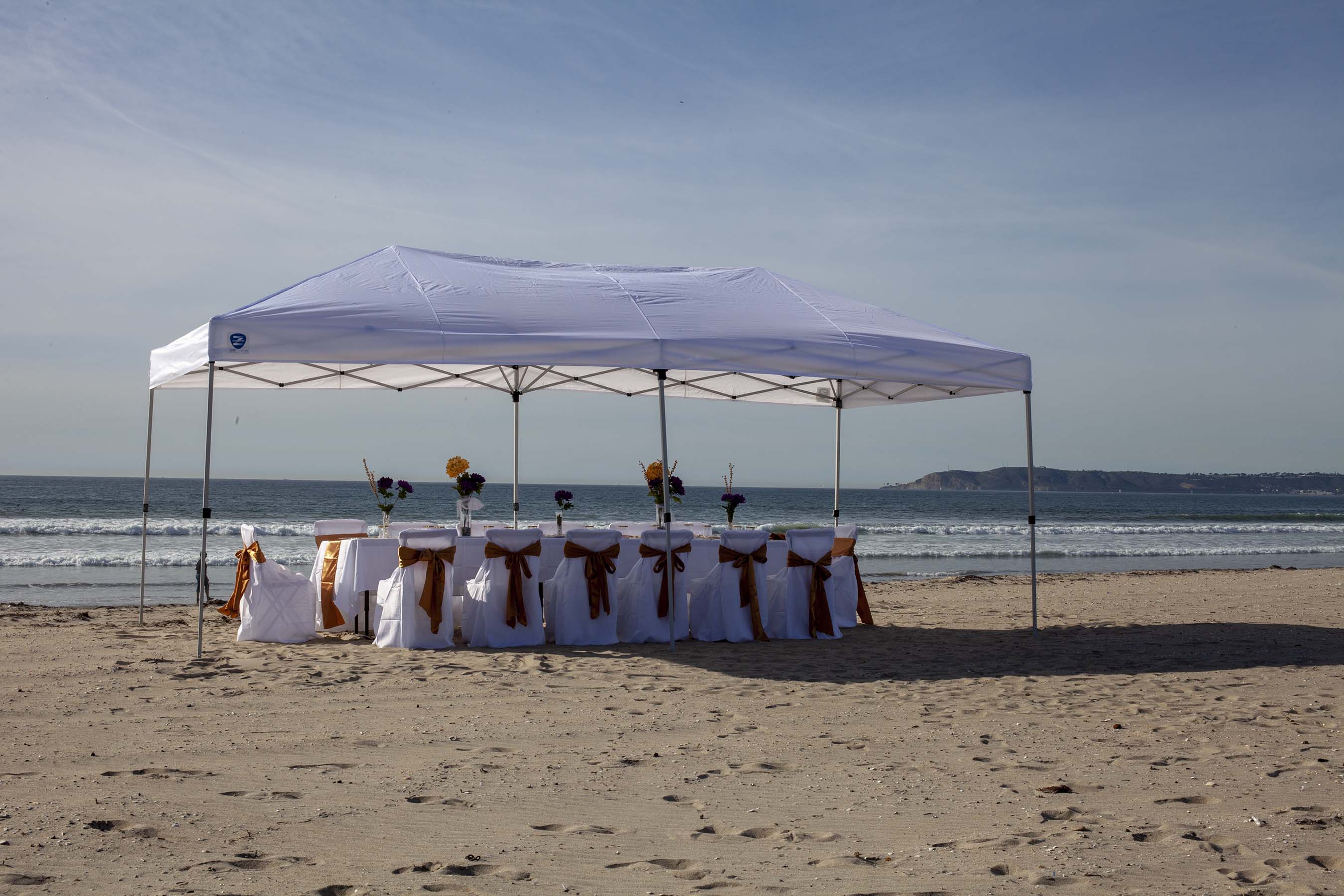 Z-Shade 20Ft x10Ft Everest Garden and Event Outdoor Ez Pop-Up Canopy Tent (Used) - VMInnovations