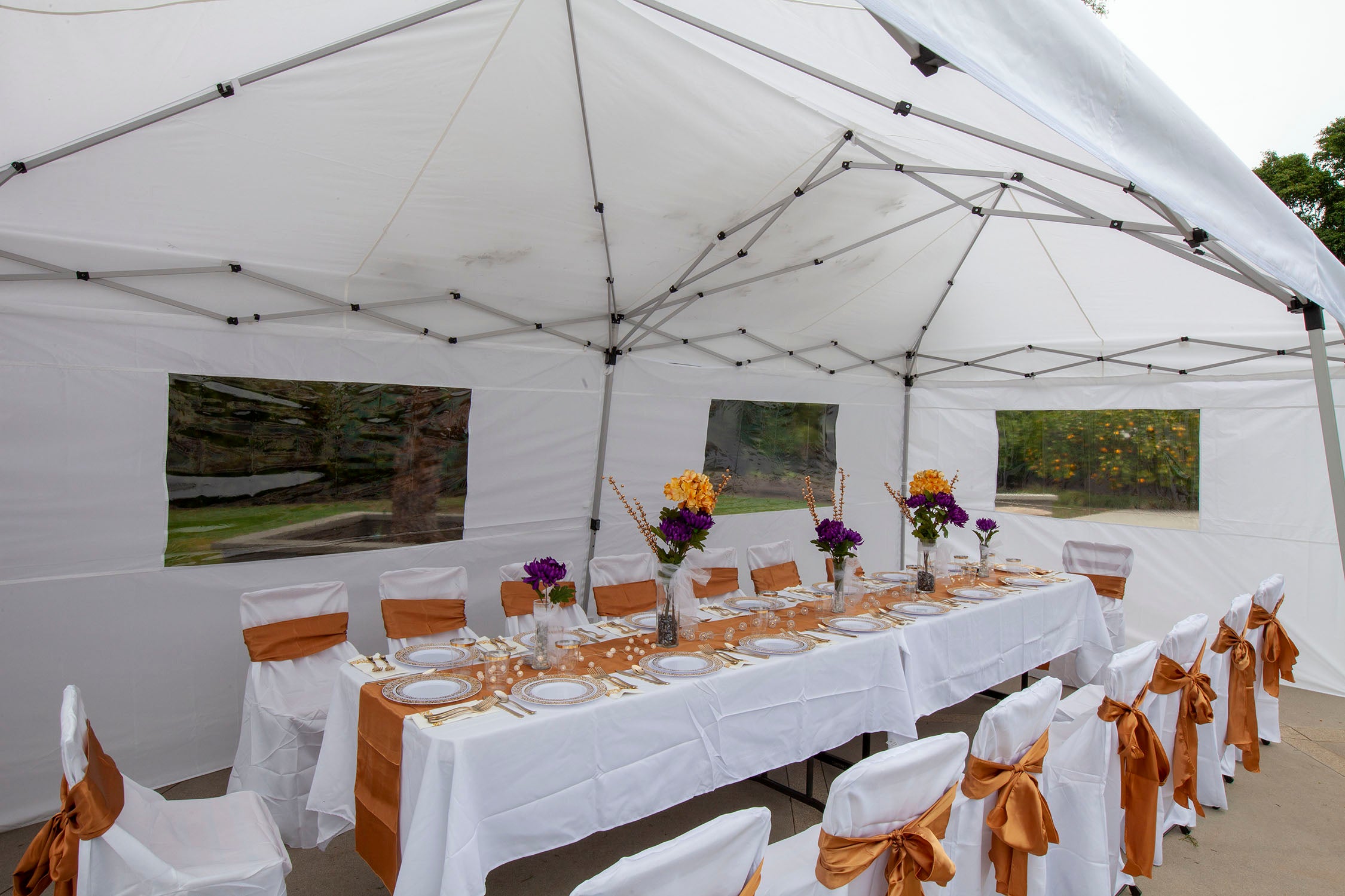Z-Shade 20Ft x10Ft Everest Garden and Event Outdoor Ez Pop-Up Canopy Tent (Used) - VMInnovations
