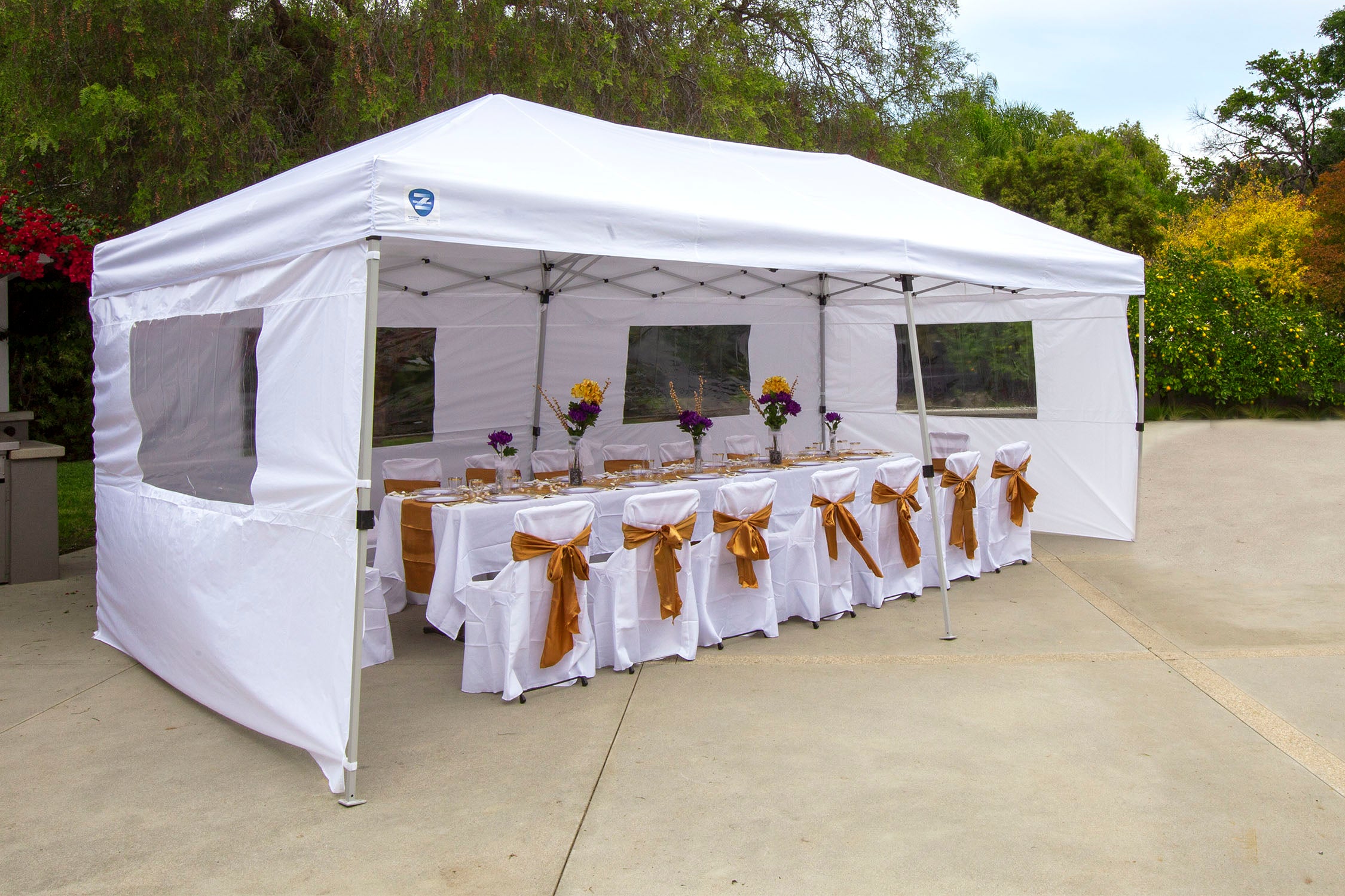 Z-Shade 20Ft x10Ft Everest Garden and Event Outdoor Ez Pop-Up Canopy Tent (Used) - VMInnovations