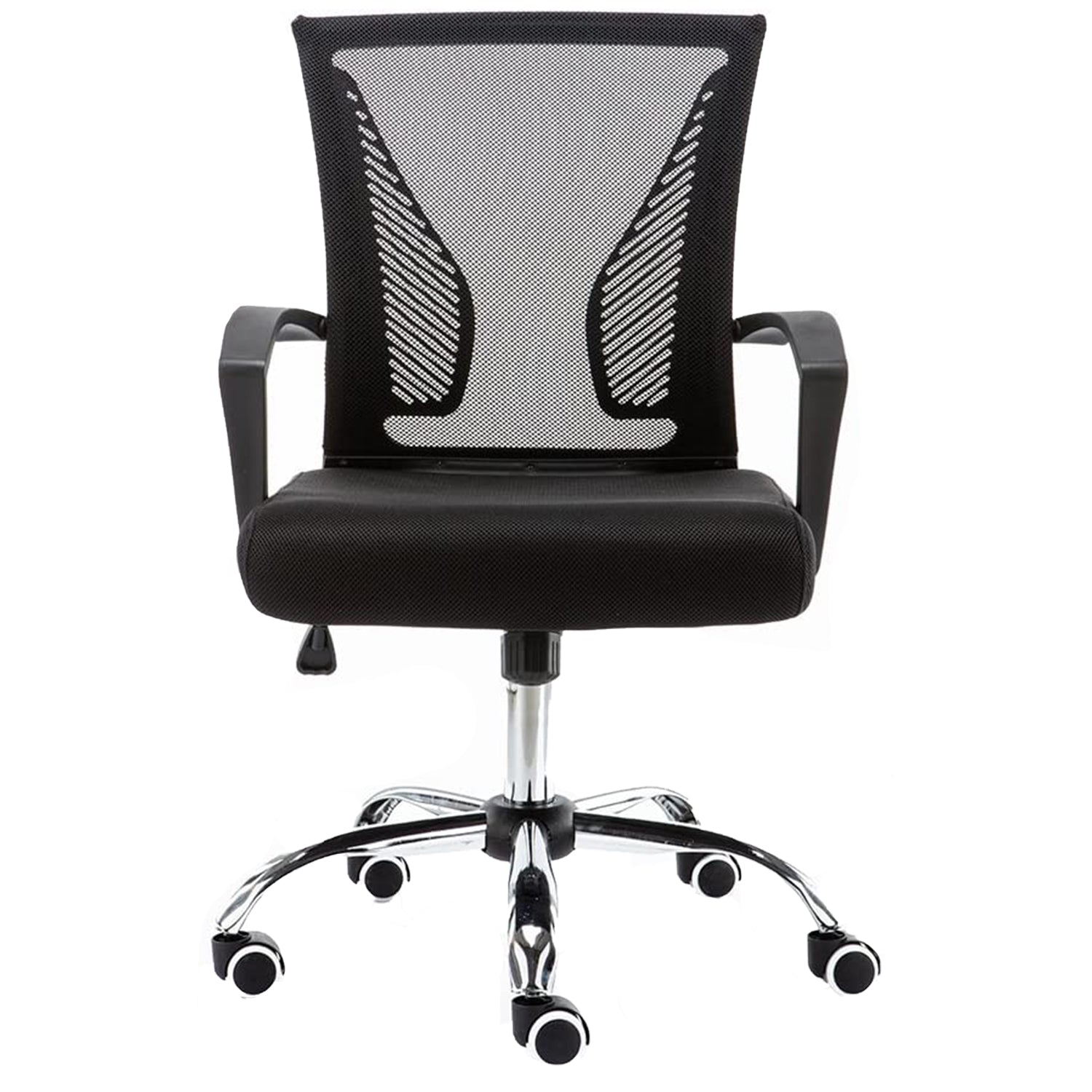 Modern Home Zuna Ergonomic Nylon Rolling Chair, Black (Used) - VMInnovations