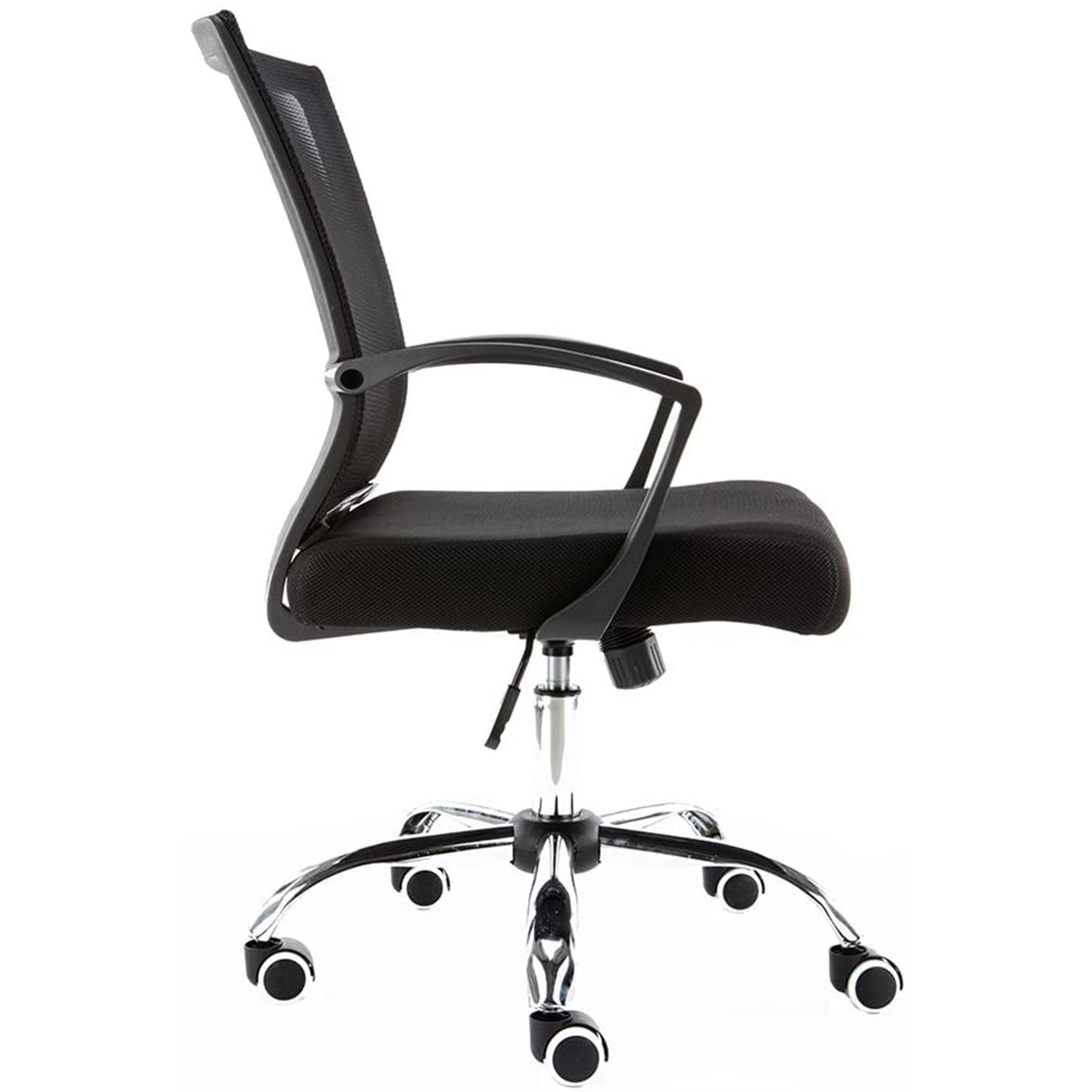 Modern Home Zuna Ergonomic Nylon Rolling Chair, Black (Used) - VMInnovations