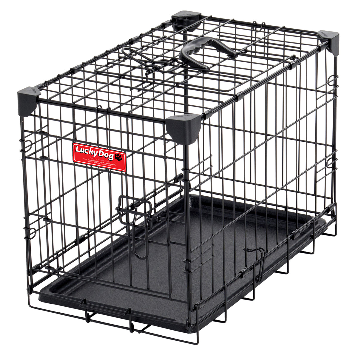 Lucky Dog 2 Door Dog Training Kennel w/ Leak Proof Pan, Extra Small (Open Box)