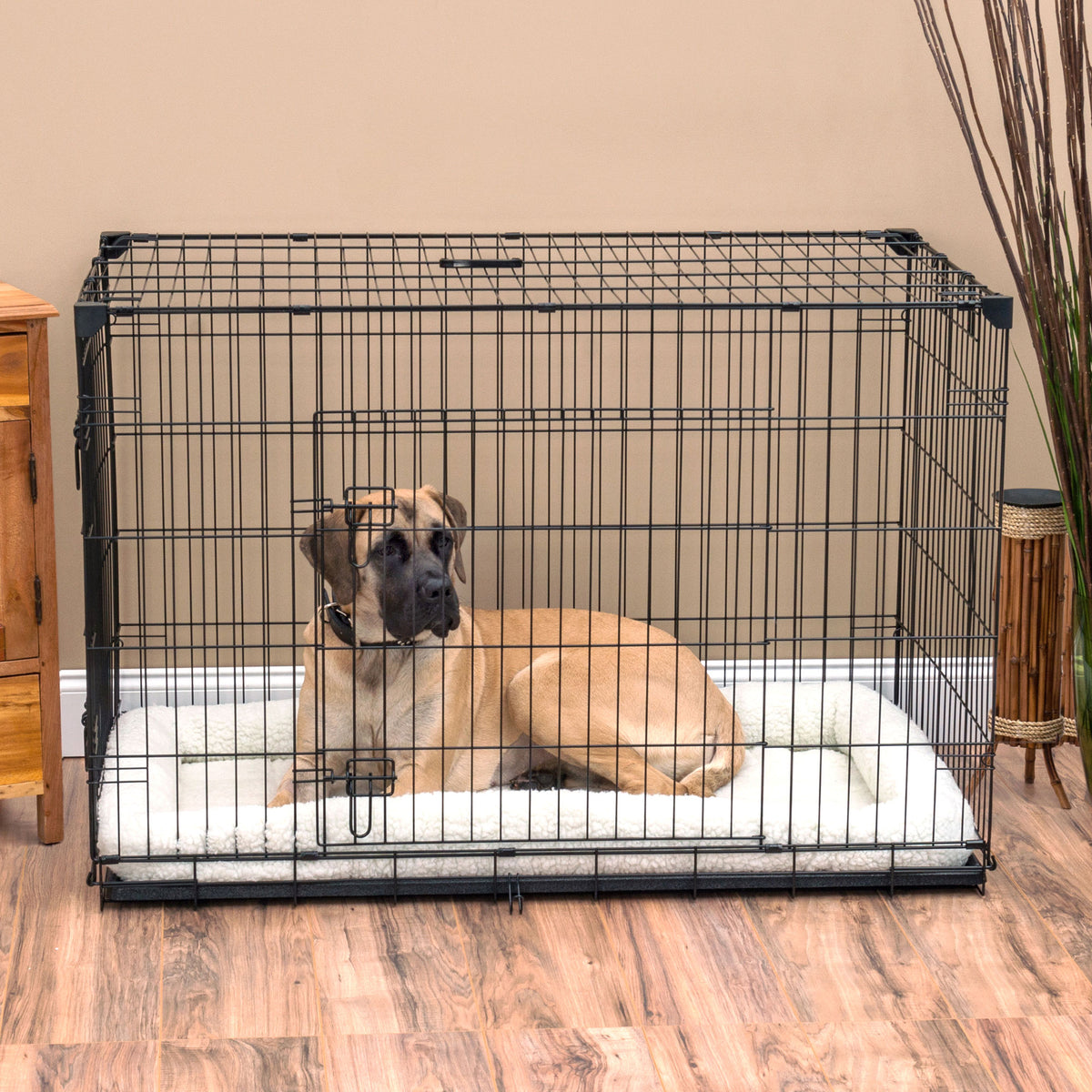 Lucky Dog 2 Door Training Kennel with Handle and Removable Pan (Open Box)
