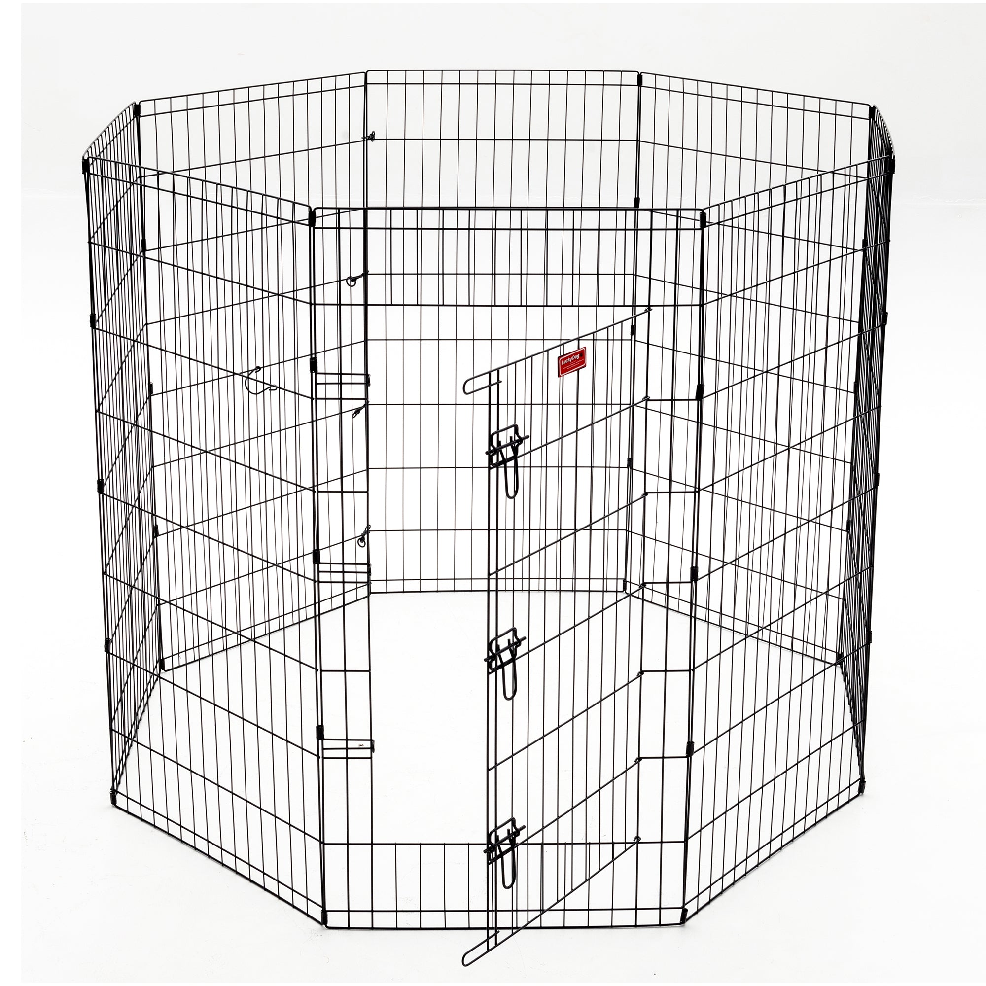 Lucky Dog Large 6' Modular Pet Exercise Play Pen, Indoor or Outdoor (Open Box)