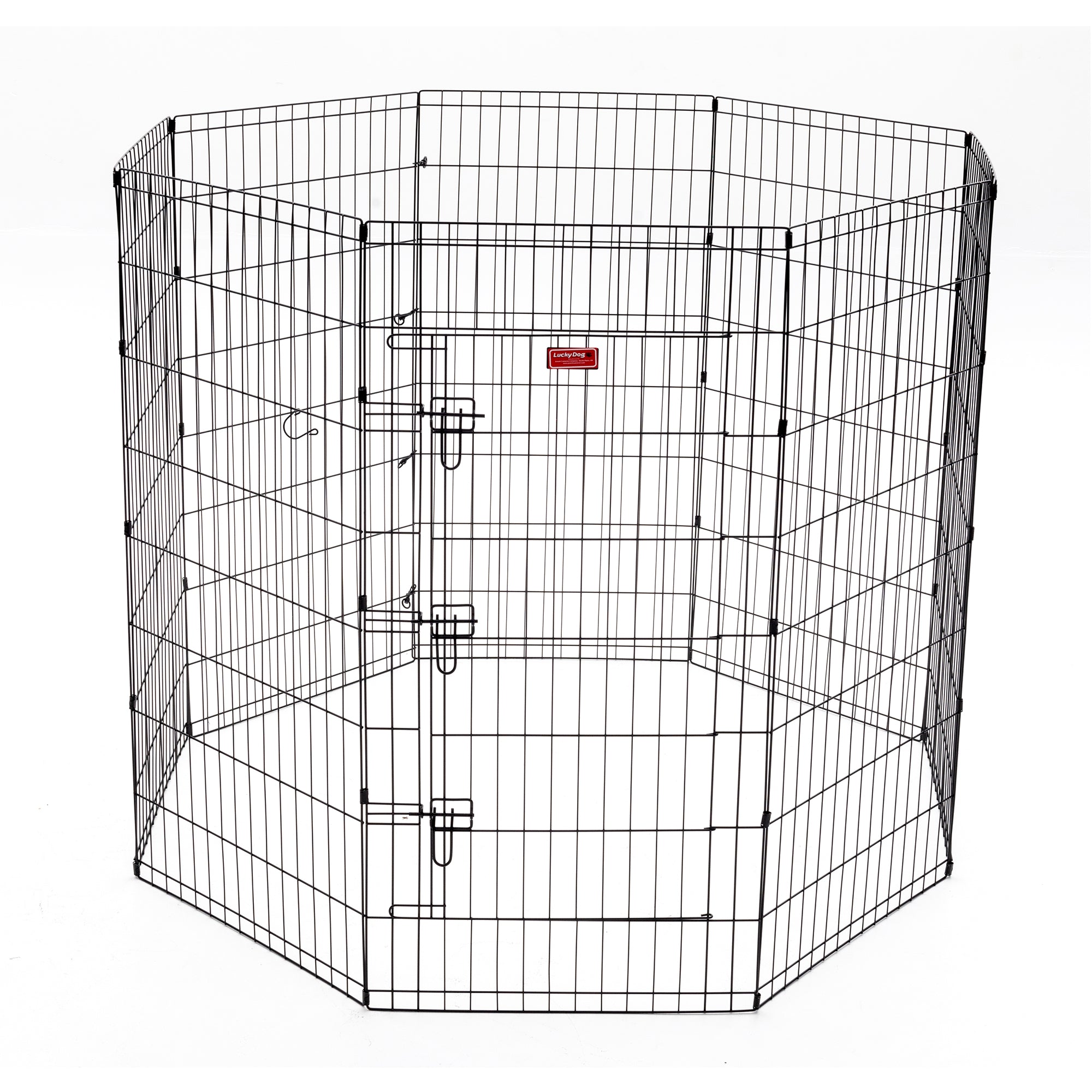Lucky Dog Large 6' Modular Pet Exercise Play Pen, Indoor or Outdoor (Open Box)