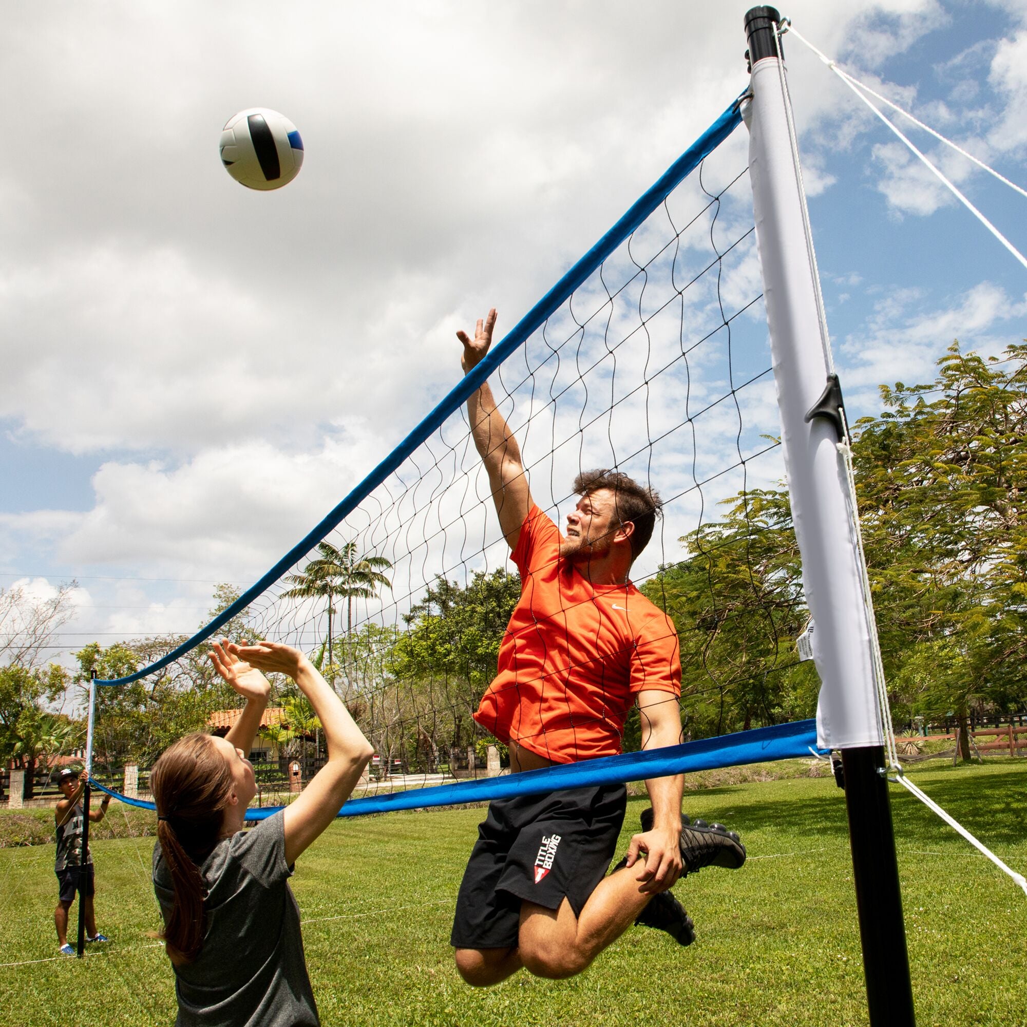 Training Equipment Volleyball Game Set Kit w Accessories (Certified Refurbished)