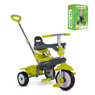 smarTrike Breeze 3 in 1 Multi Stage Toddler Tricycle for 1, 2, 3 Year Old, Green