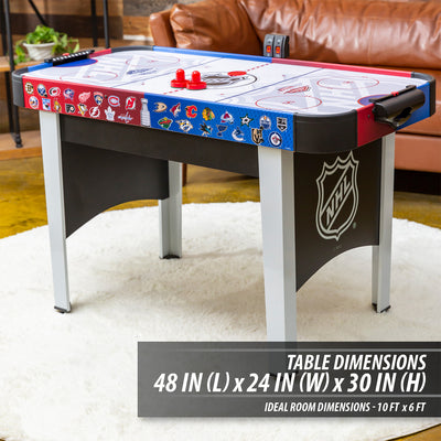 EastPoint Sports 48 Inch Rush NHL Electronic Indoor Hover Hockey Game Table Set
