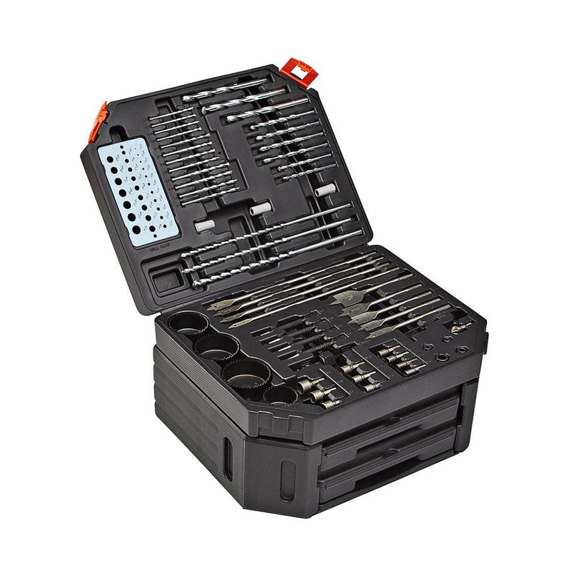 Bora Tool PM-1350 300 Piece Woodworking Drill/Driver Bit Set with Black Case