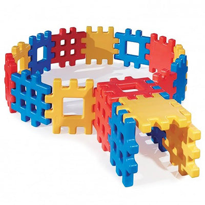 Little Tikes Big Waffle 18 Piece Kids Construction Building Block Set (2 Pack)