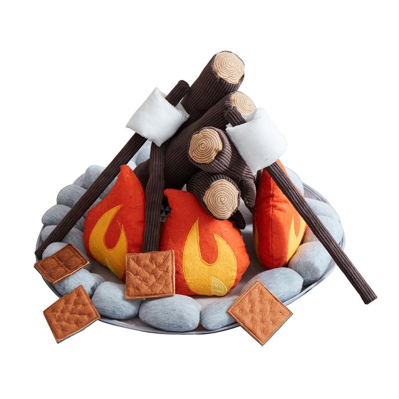 Asweets Indoor Childrens Mini Camper Pretend Play House Tent and Camp Fire Set