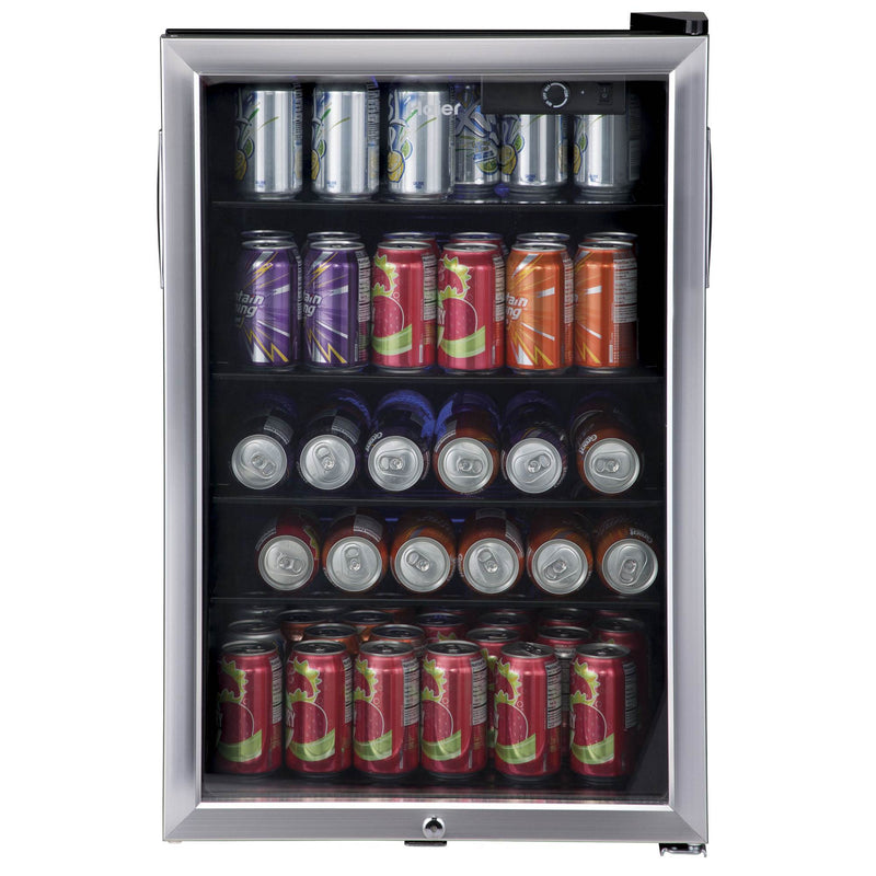 Large Capacity 150 Can Stainless Steel Cooler and Compact Beverage Center