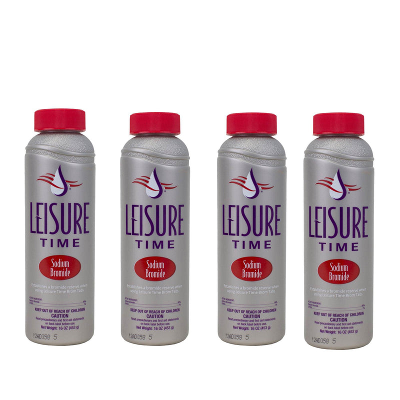 Leisure Time BE1 Pool & Hot Tub Spa Sodium Bromide Cleaner Tablets (4 Pack)