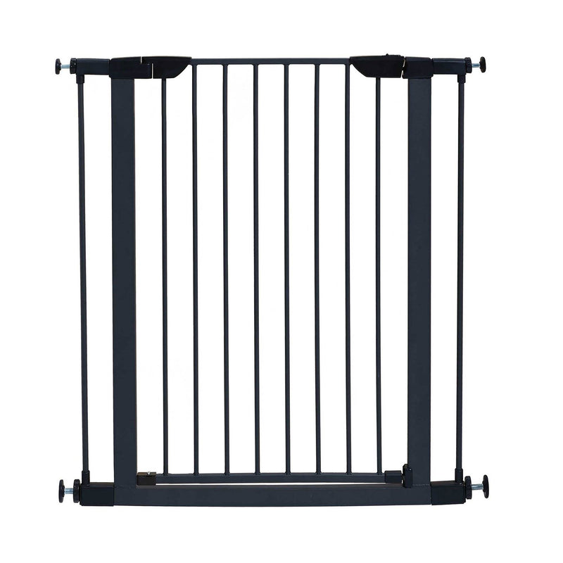MidWest Homes for Pets 39 Inch Metal Adjustable Dog Pet Puppy Gate, Graphite