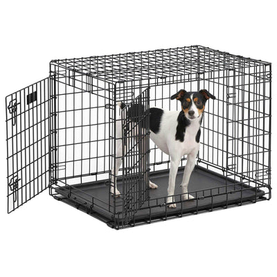 MidWest Homes for Pets 30 Inch Ultima Pro Double Door Medium Dog Kennel Crate