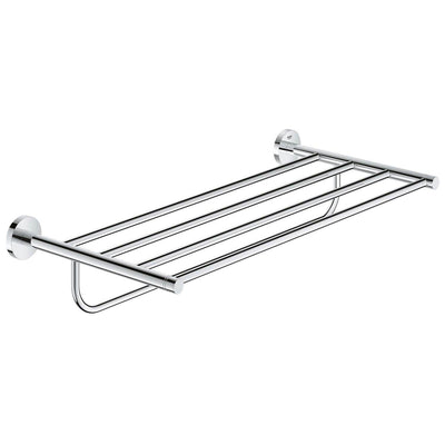 Grohe Essentials 22 Inch 4 Rung Multi Towel Rack with StarLight Chrome Finish