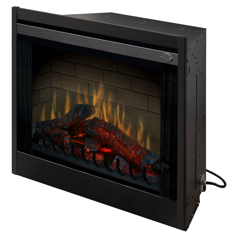 Dimplex Deluxe LED Home Living Room 33 Inch Built In Electric Fireplace Insert