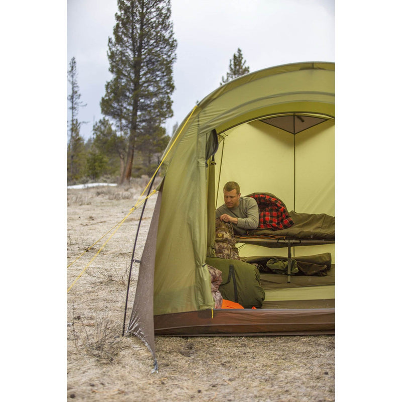 Slumberjack Big Cot 325 Pound, Aluminum Frame Durable Polyester Camping Cot, Green