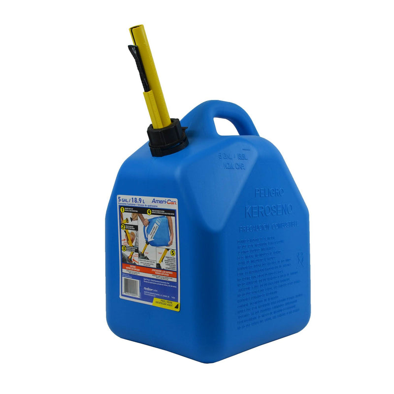 Scepter 5 Gallon EPA Certified Ameri Can Kerosene Can w/ Spill Proof Spout, Blue