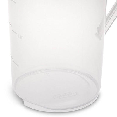 Sterilite 1-Gallon Round Pitcher, Clear with Blue Lid & Hinged Spout (12 Pack)
