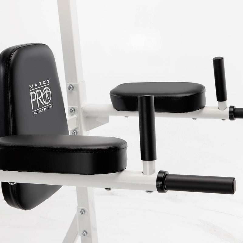 Marcy Pro Steel Power Tower Multi-Grip Pull Up and Dip Station for Home and Gyms