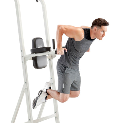 Marcy Pro Steel Power Tower Multi-Grip Pull Up and Dip Station for Home and Gyms