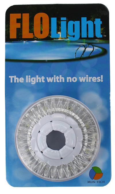 FloLight LED White Wireless Above Ground Swimming Pool Light + 9 Colored Lenses