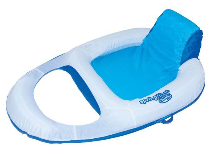 SwimWays Spring Float Mesh Recliner Floating Swimming Pool Lounge Chair (6 Pack)