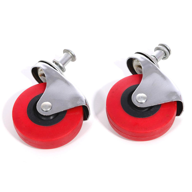 Torin Big Red Replacement Swivel Creepers Caster 2.5" Wheels with Posts (6 Pack)