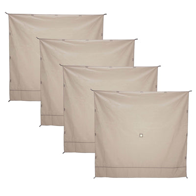 Gazelle Wind Panel Accessory for Portable Canopy Gazebo Screen Tents (4 Pack)
