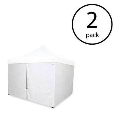 Caravan Canopy 10' x 10' Commercial Tent Sidewalls (w/o Frame/Roof) (2 Pack)