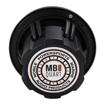 MB Quart 6.5 Inch 150 Watt 2-Way 4 Ohm Marine Audio Speakers, Black (4 Pack)