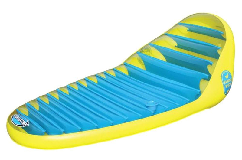 Sportsstuff Banana Beach Lounger Inflatable Pool Float Raft | 54-1660 (2 Pack)