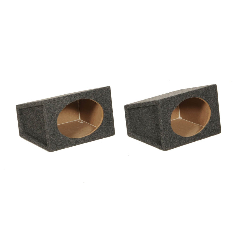 Q Power AT6X9 6 x 9 Inch Wedge Sealed MDF Subwoofer Sub Box Enclosures (4 Pack)