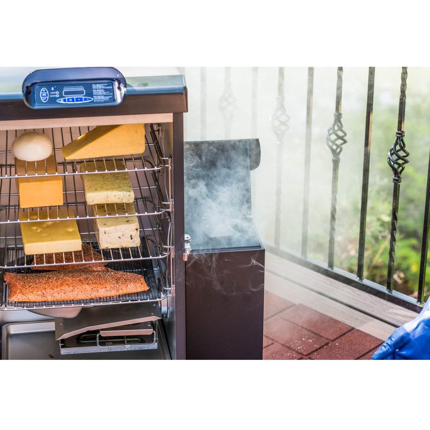 Masterbuilt Outdoor Electric Wood Chip Pellet Burning BBQ Slow Smoker Attachment - VMInnovations