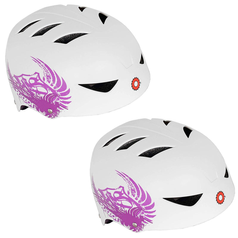 Razor 2 Cool Child Kids Youth Adjustable Bike Cycling Skateboard Helmet (2 Pack)