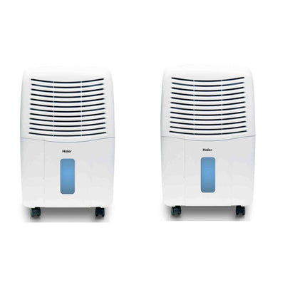 Haier Energy Star 50 Pint Electronic Dehumidifier System with Smart Dry (2 Pack)