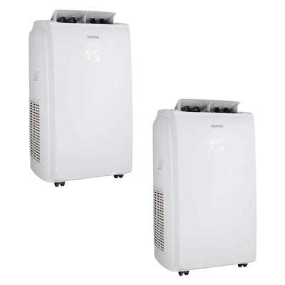 Danby 10,000 BTU LED Portable Dehumidifier and Air Conditioner, White (2 Pack)
