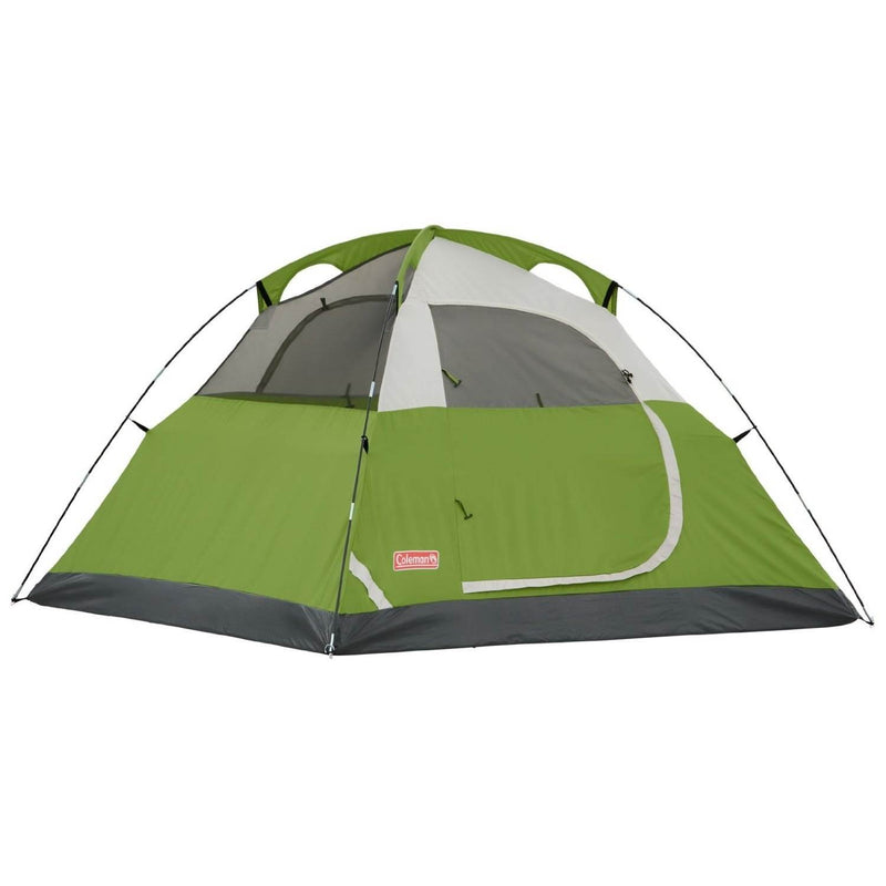 Coleman 6 Person Waterproof Family Camping Outdoor Dome Tent w/ Rainfly (2 Pack)