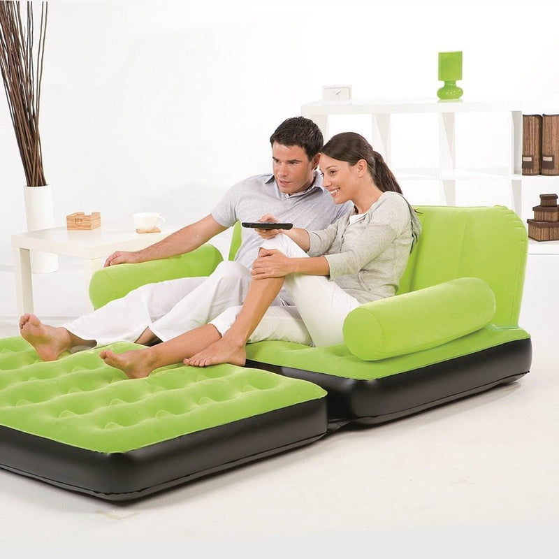 Bestway Multi-Max Air Couch With Sidewinder AC Air Pump - Green | 10026 (4 Pack)