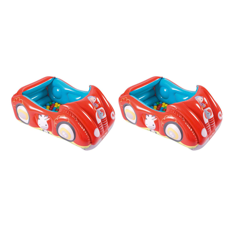 Fisher Price Race Car Inflatable Play Pen Ball Pit Activity Center (2 Pack)