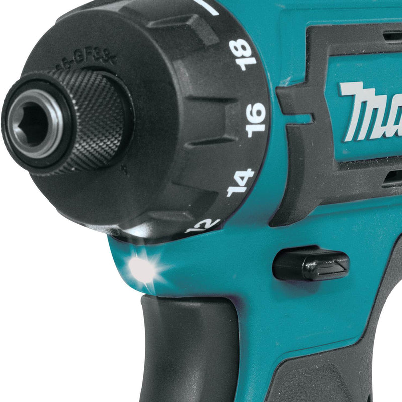 Makita 12V Max CXT Lithium Ion Cordless 1/4" Hex Driver Drill (Tool Only) 2 Pack